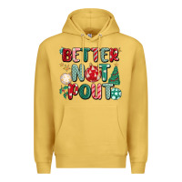 Antique Gold better not pout Premium Hoodie - MaliasSmallBusiness