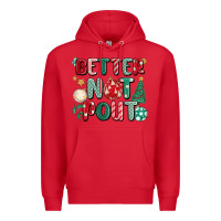 Red better not pout Premium Hoodie - MaliasSmallBusiness