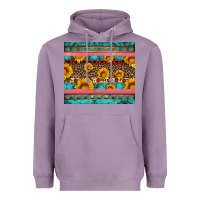 Lavender western sunflowers turquoise Heavyweight Hoodie - Artiststas