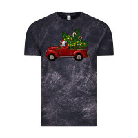 Cloud Black Christmas Farm Truck With Baby Sheep Vintage Tee - RanaPortraitStore
