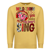 Antique Gold wild thing you make my heart sing Premium Sweatshirt - NancyCooperArtShop