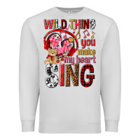 Dove Grey wild thing you make my heart sing Premium Sweatshirt - NancyCooperArtShop