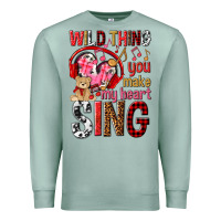 Wild Thing You Make My Heart Sing Premium Sweatshirt | Teevron