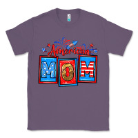 Lavender American mom Classic Tee - Neo Western