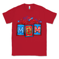 Red American mom Classic Tee - Neo Western