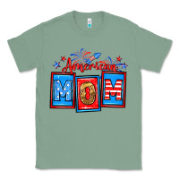 Sage American mom Classic Tee - Neo Western