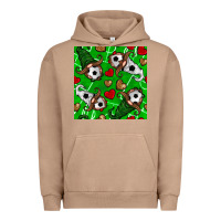 Pigment Burro soccer gnomes and hearts seamless pattern Urban Hoodie - BundleAndBundleShop
