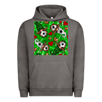 Pigment Tornado soccer gnomes and hearts seamless pattern Urban Hoodie - BundleAndBundleShop