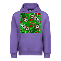 Tulip soccer gnomes and hearts seamless pattern Urban Hoodie - BundleAndBundleShop