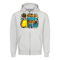 Dove Grey whiskey bent hell bound Zipper Hoodie - CowhideDigitalArt