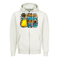Oatmeal Heather whiskey bent hell bound Zipper Hoodie - CowhideDigitalArt