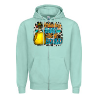 Seafoam whiskey bent hell bound Zipper Hoodie - CowhideDigitalArt