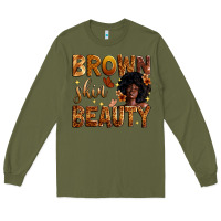 Army Green brown skin beauty Long Sleeve Tee - Zillion Design Studio