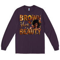 Plum brown skin beauty Long Sleeve Tee - Zillion Design Studio