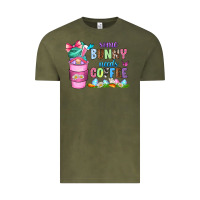 Vintage Olive some bunny needs coffee with gnomes Vintage Tee - Zillion Design Studio