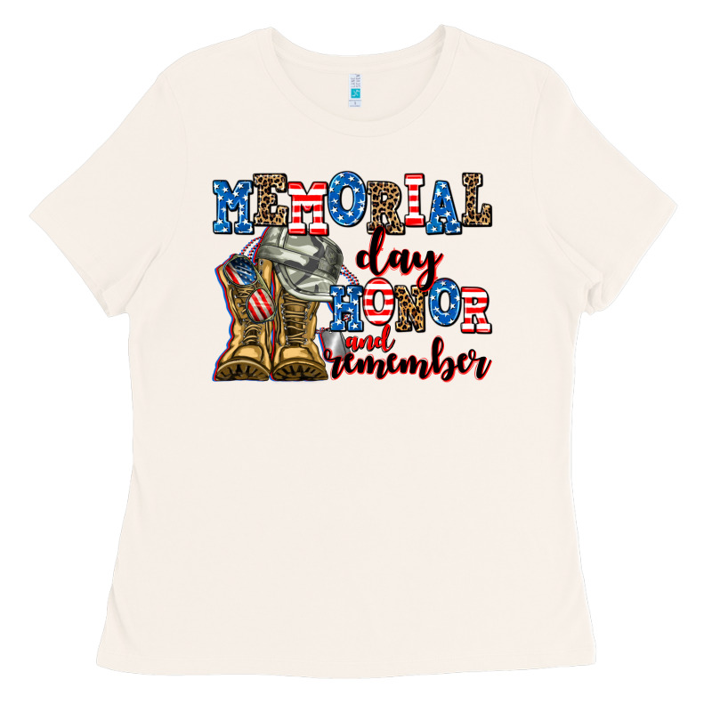 Memorial Day Honor And Remember Ladies Tee by AdoDesignShop | Teevron