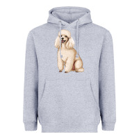 Heather Grey standart poodle Heavyweight Hoodie - Artiststas