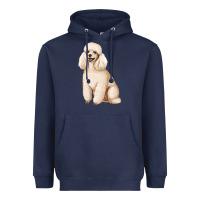 Navy standart poodle Heavyweight Hoodie - Artiststas