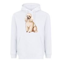 White standart poodle Heavyweight Hoodie - Artiststas