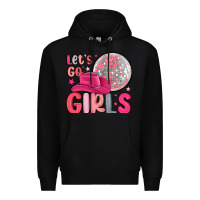 Black let s go girls Premium Hoodie - MaliasSmallBusiness