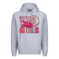 Heather Grey let s go girls Premium Hoodie - MaliasSmallBusiness