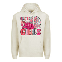Oatmeal Heather let s go girls Premium Hoodie - MaliasSmallBusiness