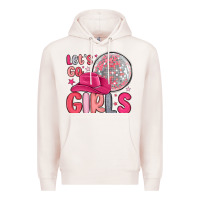 Pale Pink let s go girls Premium Hoodie - MaliasSmallBusiness