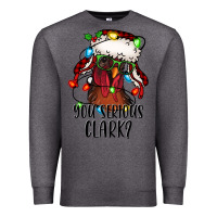 Charcoal Heather you serious clark Christmas vacation rooster Premium Sweatshirt - Jasminsmagicworld