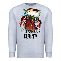 Heather Grey you serious clark Christmas vacation rooster Premium Sweatshirt - Jasminsmagicworld