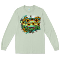 Matcha washingTon State Map Long Sleeve Tee - RanaPortraitStore