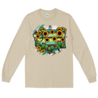 Mushroom washingTon State Map Long Sleeve Tee - RanaPortraitStore