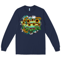 Navy washingTon State Map Long Sleeve Tee - RanaPortraitStore