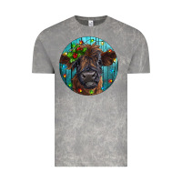 Cloud Rock Calf Christmas Vintage Tee - RanaPortraitStore