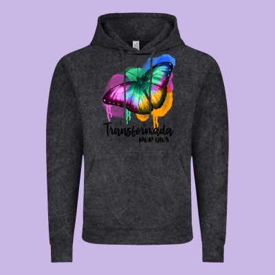 Transformada Por Dios Vintage Hoodie Designed By Jahusdesignshop