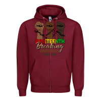 Burgundy breaking every chain since 1865 Zipper Hoodie - HRA Design Shop