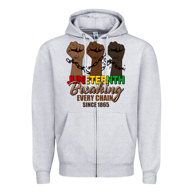 Breaking Every Chain Since 1865 Zipper Hoodie by HRA Design Shop | Teevron