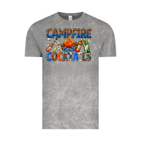 Cloud Rock campfire and cocktails Vintage Tee - texasbilliewilder