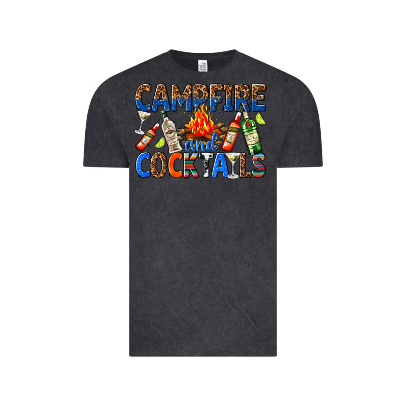 Campfire And Cocktails Vintage Tee by texasbilliewilder | Teevron