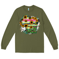 Army Green Wisconsin State Map Long Sleeve Tee - RanaPortraitStore