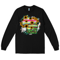 Black Wisconsin State Map Long Sleeve Tee - RanaPortraitStore