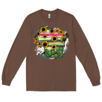 Chestnut Wisconsin State Map Long Sleeve Tee - RanaPortraitStore