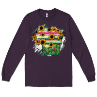 Plum Wisconsin State Map Long Sleeve Tee - RanaPortraitStore
