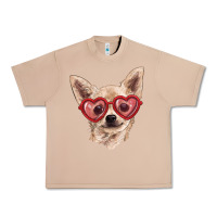 Burro Chihuahua dog with love glasses Urban Heavy Tee - RanaPortraitStore
