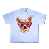 Grape Ice Chihuahua dog with love glasses Urban Heavy Tee - RanaPortraitStore