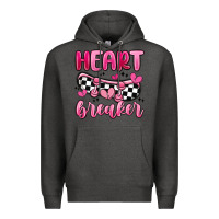 Charcoal Heather heart breaker Premium Hoodie - MaliasSmallBusiness