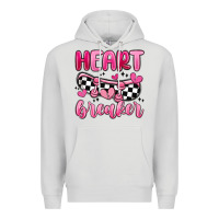 Dove Grey heart breaker Premium Hoodie - MaliasSmallBusiness