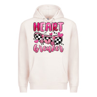 Pale Pink heart breaker Premium Hoodie - MaliasSmallBusiness