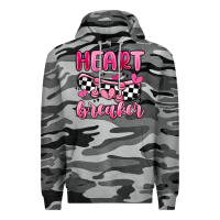 Slate Camo heart breaker Premium Hoodie - MaliasSmallBusiness