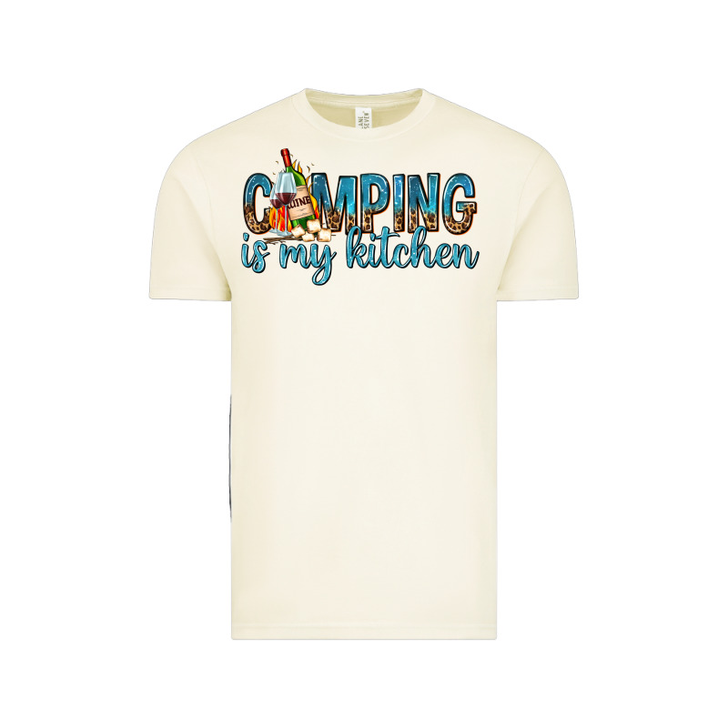 Camping Is My Kitchen With Wine Vintage Tee by texasbilliewilder | Teevron