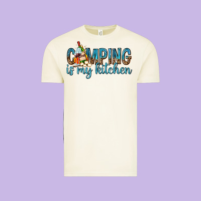 Camping Is My Kitchen With Wine Vintage Tee Designed By Texasbilliewilder